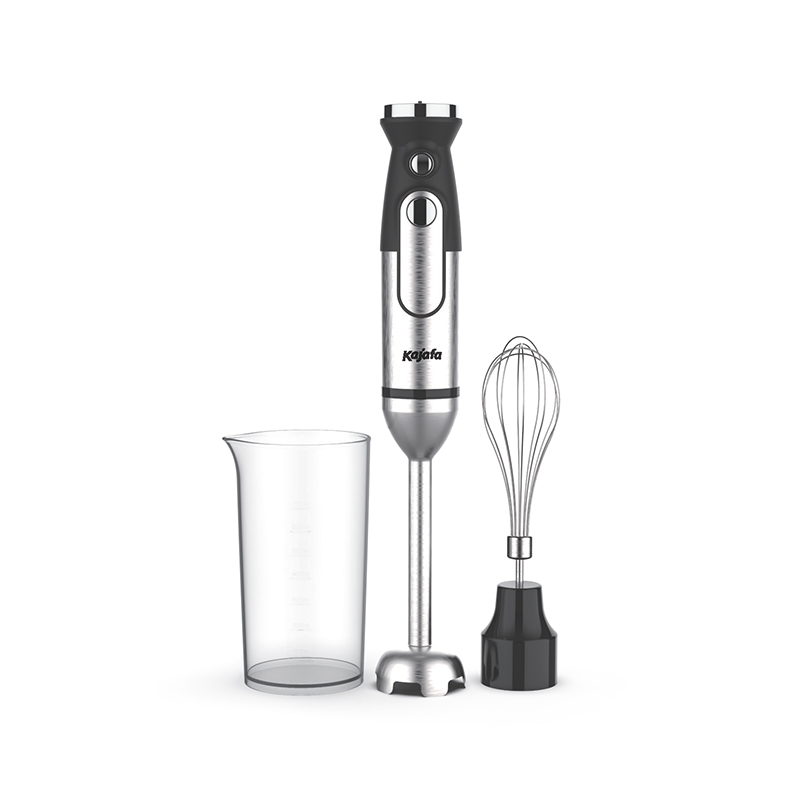 Batidora de mano HB835BC, juego de batidora de mano 3 en 1, batidora de inmersión ergonómica de 1000 W, batidora de acero inoxidable con botón Turbo y 2 cuchillas, vaso de precipitados de 600 ml, batidor de huevos, apta para lavavajillas, sin BPA, negra