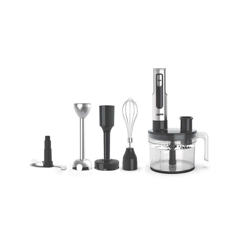 HB855BCEF Juego de licuadora de mano multifunción rápida de acero inoxidable de 1000 W, con procesador de alimentos, picadora, rebanadora, batidora trituradora, vaso de precipitados, trituradora