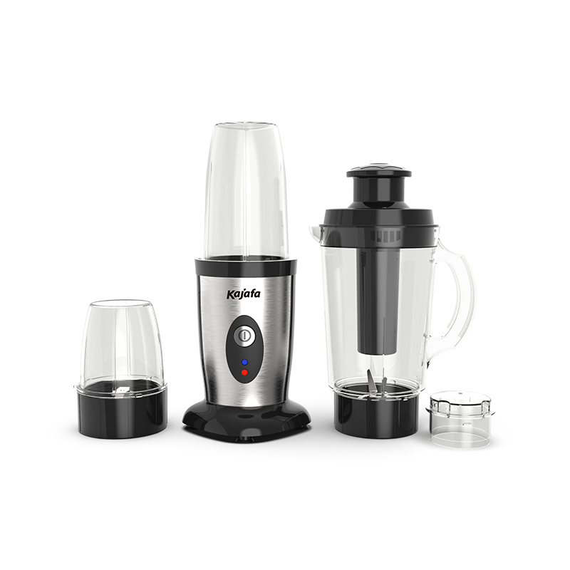 BL365ABD 3 i 1 Batidora de vaso con cuchillas de acero inoxidable 1.0L con batidora de 500ML y molinillo de café, con cara de S/S