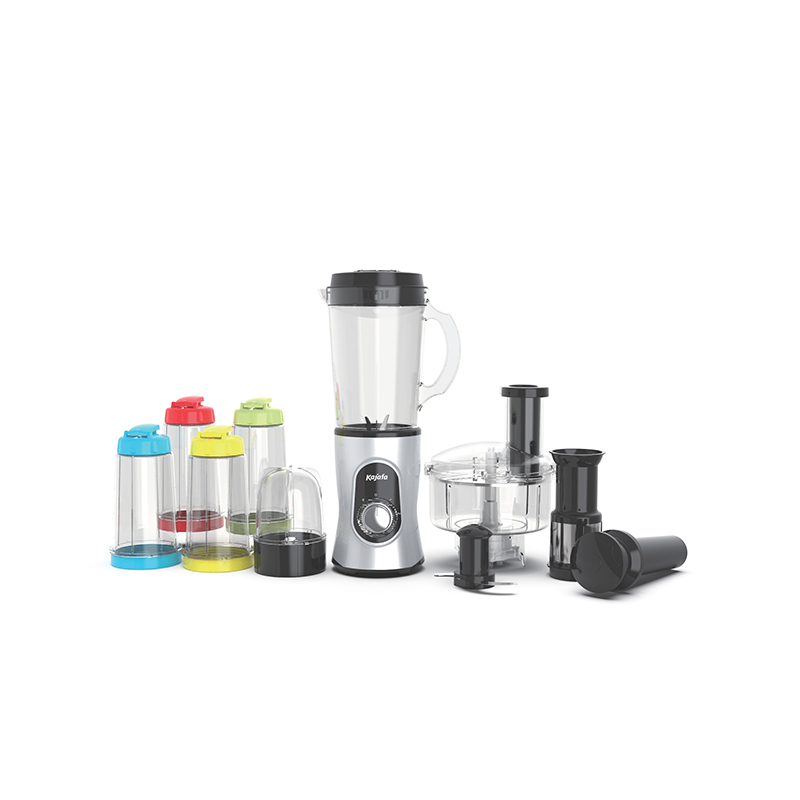 Licuadoras portátiles multifunción BL268ABCEF-21PCS, fabricante de batidos con procesador de alimentos, rebanadora, trituradora y amoladora, máquina extractora de exprimidor