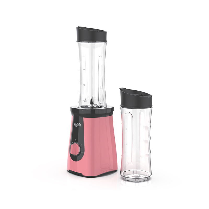 Batidora de batidos potente BL-358B-P2 con 2 botellas portátiles Control de 2 velocidades y función de pulso, licuadora personal para batidos y batidos