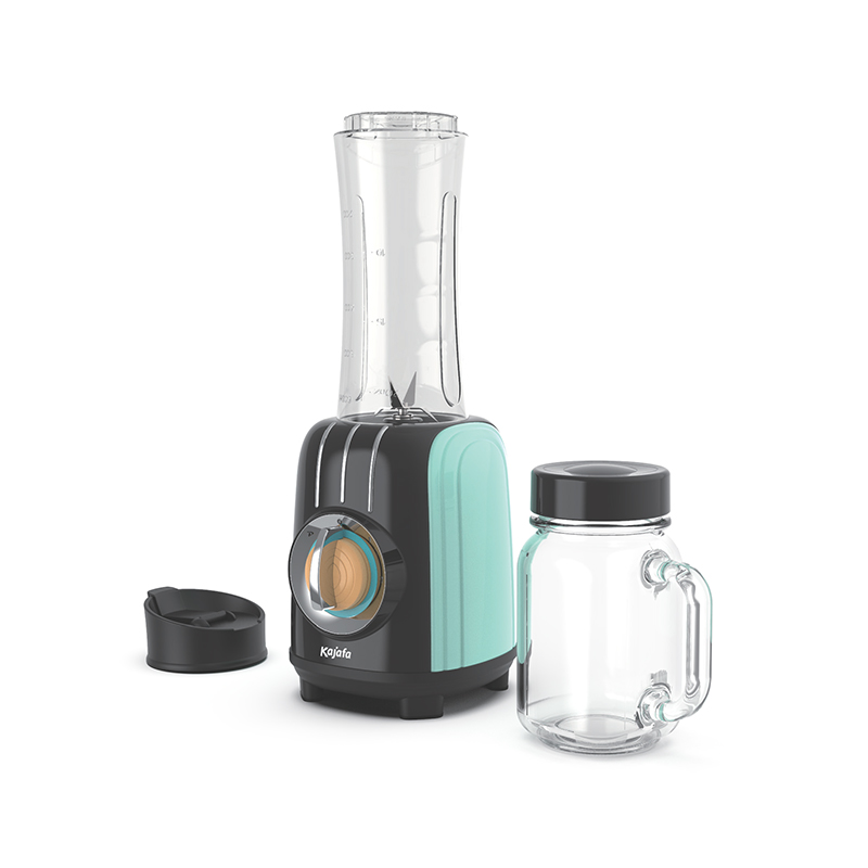 Licuadora de batidos BL485B-P3 con cuchillas afiladas, mini licuadora personal para batidos y batidos con 2 velocidades ajustables, licuadora para cocina con licuadora, vaso de viaje sin BPA y vaso Mason de 17 oz