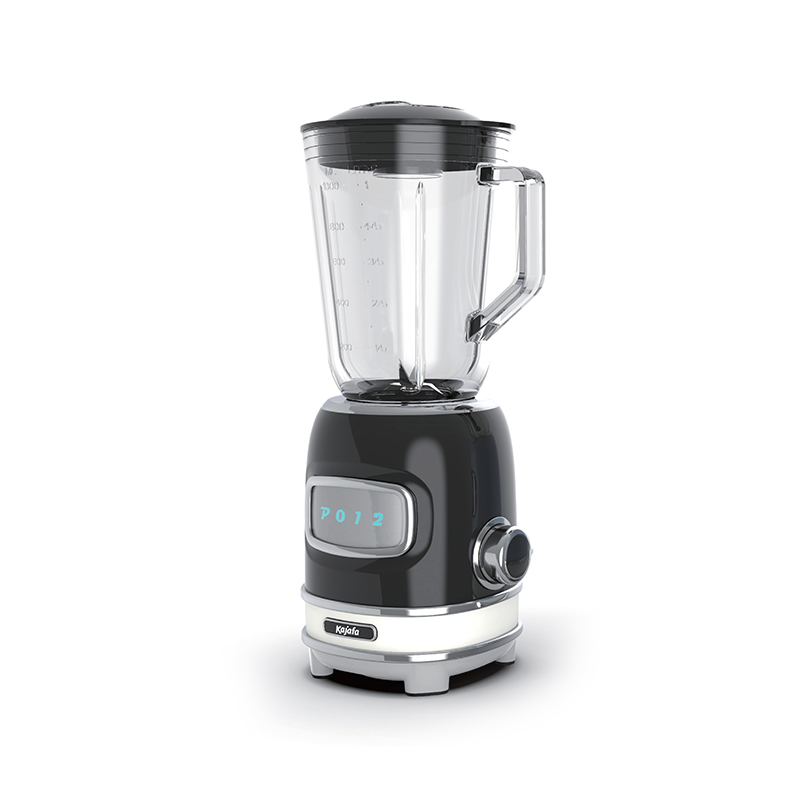 BL459B-G estilo retro de 2 velocidades con control de pulso, con jarra de licuado de vidrio de 1000 ml y cuchilla de acero inoxidable, licuadora de mostrador, licuadora personal de alta potencia