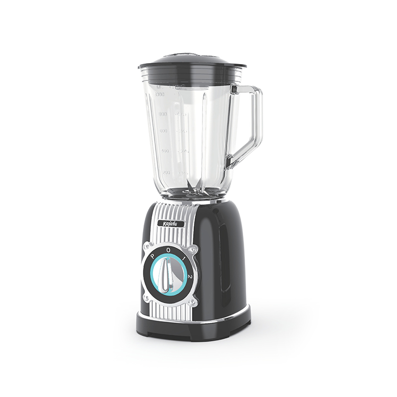 BL486B-G estilo retro de 2 velocidades con control de pulso, con jarra de licuado de vidrio de 1000 ml y cuchilla de acero inoxidable, licuadora de mostrador, licuadora personal de alta potencia