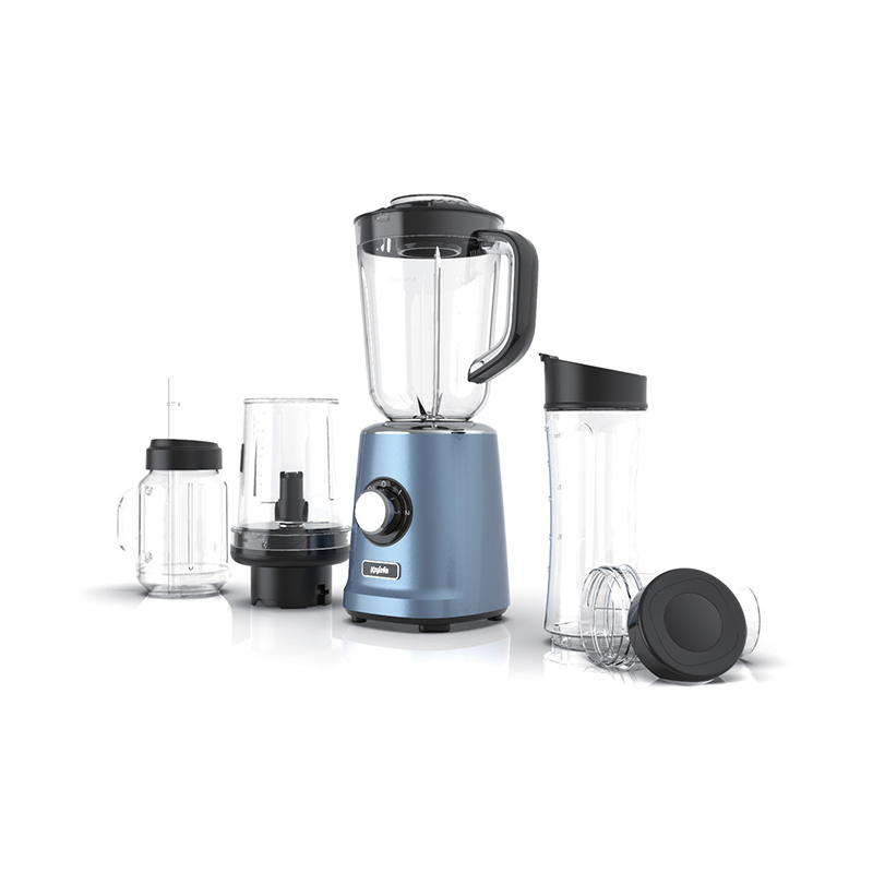 BL565ABE-P Batidora mezcladora, batidora multifuncional de alta velocidad de 1.0L y trituradora de hielo, con minibatidora portátil de 600ML y procesador de alimentos para exprimidor